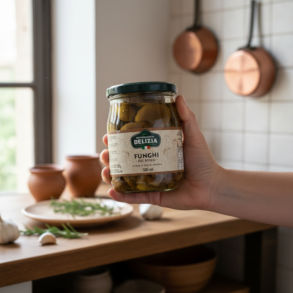 Funghi del Bosco Delizia in Olio di Semi di Girasole – 580ml | Troilo
