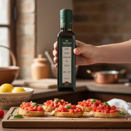 Olio Extra Vergine di Oliva Troilo 250 ml – Estratto a Freddo 100% Italiano