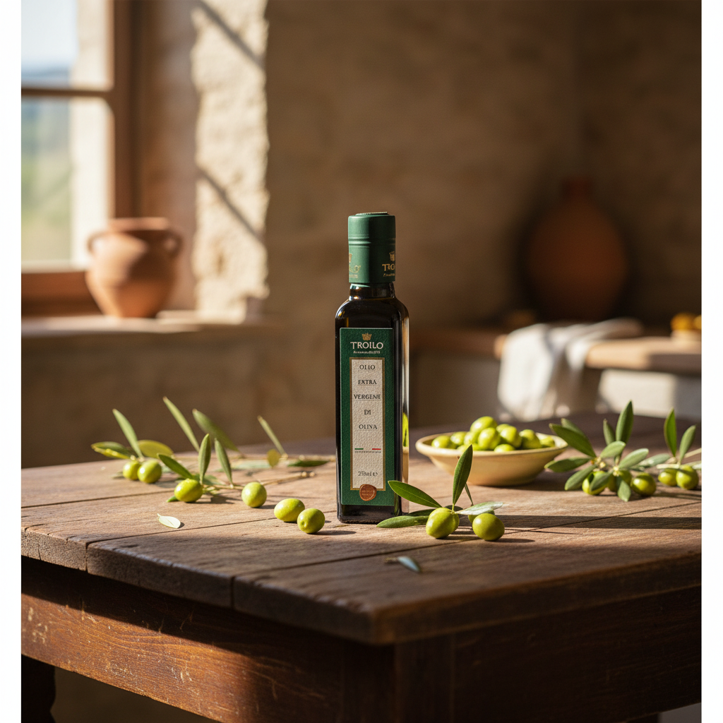 Olio Extra Vergine di Oliva Troilo 250 ml – Estratto a Freddo 100% Italiano