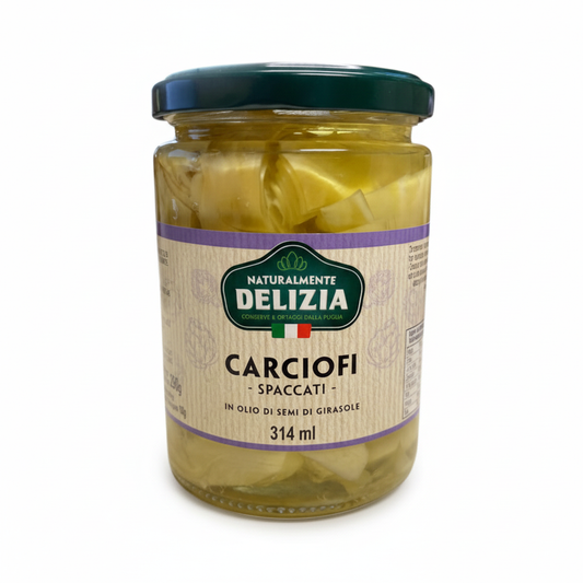 Carciofi Spaccati Delizia in Olio di Semi di Girasole –314 ml