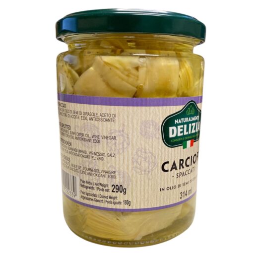 Carciofi Spaccati Delizia in Olio di Semi di Girasole –314 ml