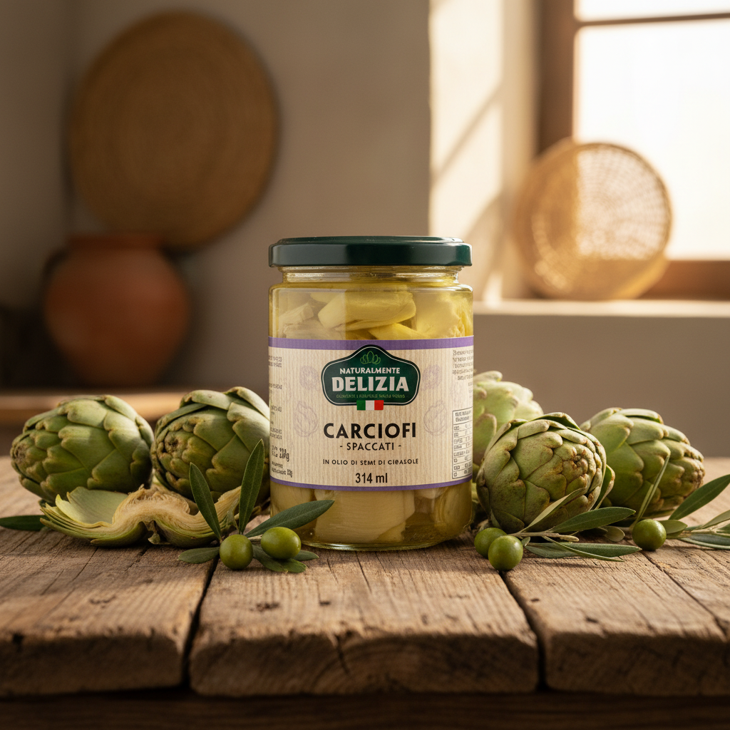 Carciofi Spaccati Delizia in Olio di Semi di Girasole –314 ml