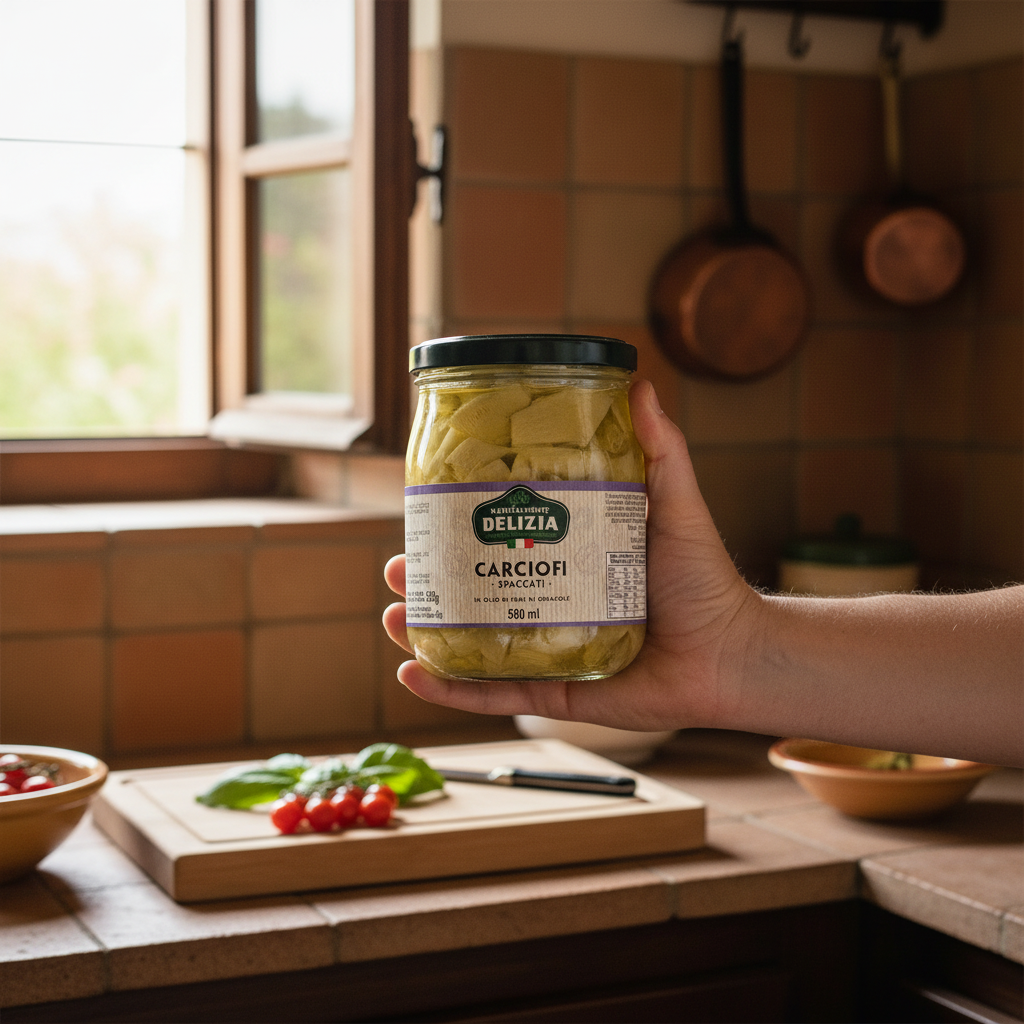 Carciofi Spaccati Delizia in Olio di Semi di Girasole – 580 ml