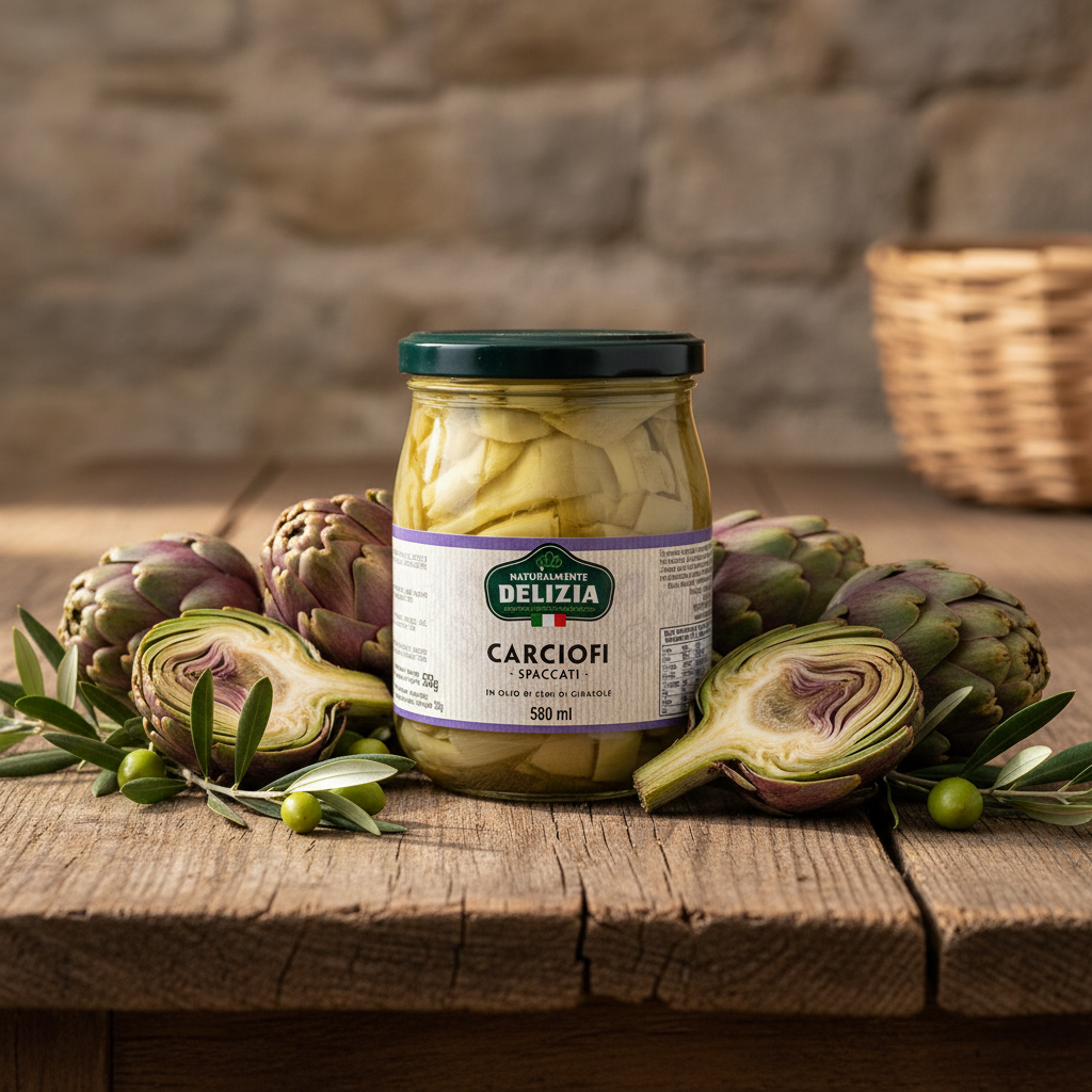 Carciofi Spaccati Delizia in Olio di Semi di Girasole – 580 ml