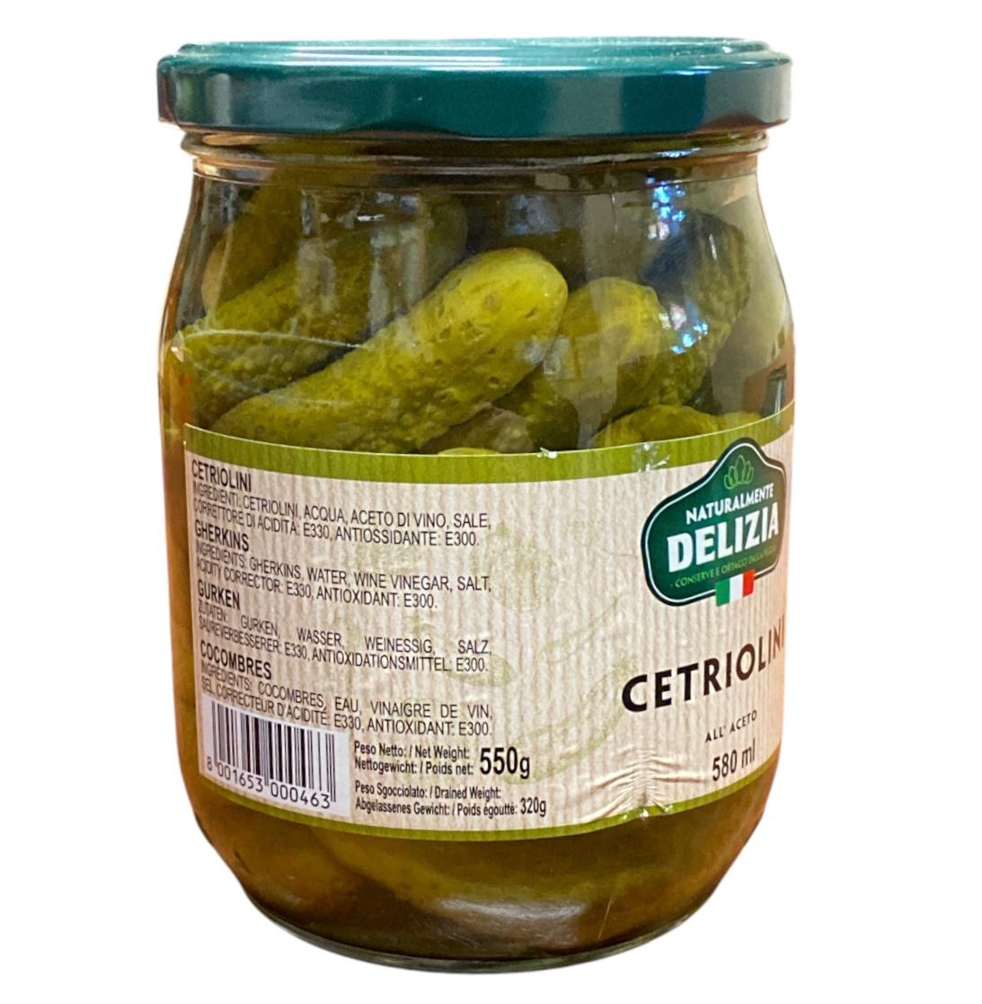 Cetriolini Delizia all'Aceto – 580ml | Troilo
