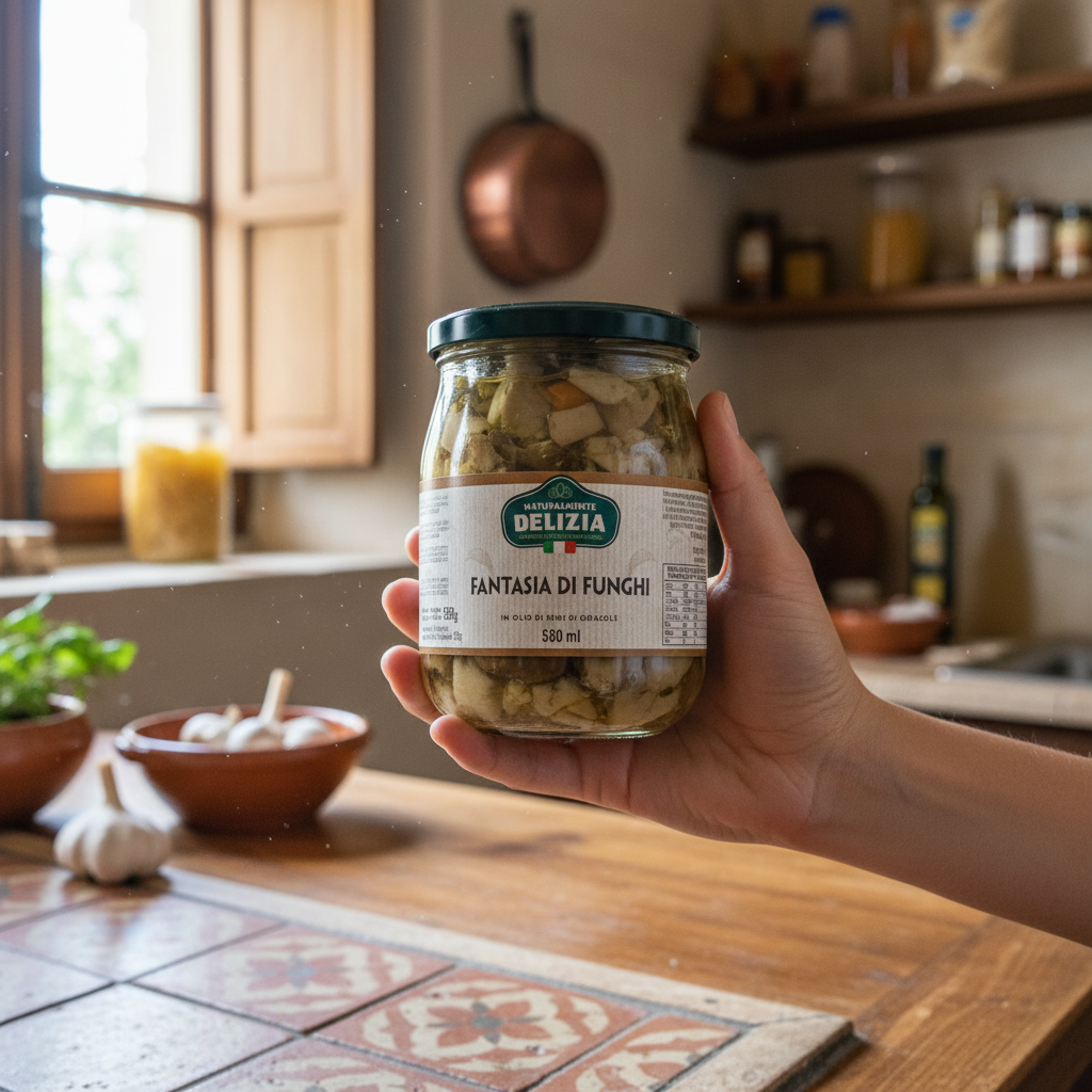 Fantasia di Funghi Delizia in Olio di Semi di Girasole – 580ml | Troilo