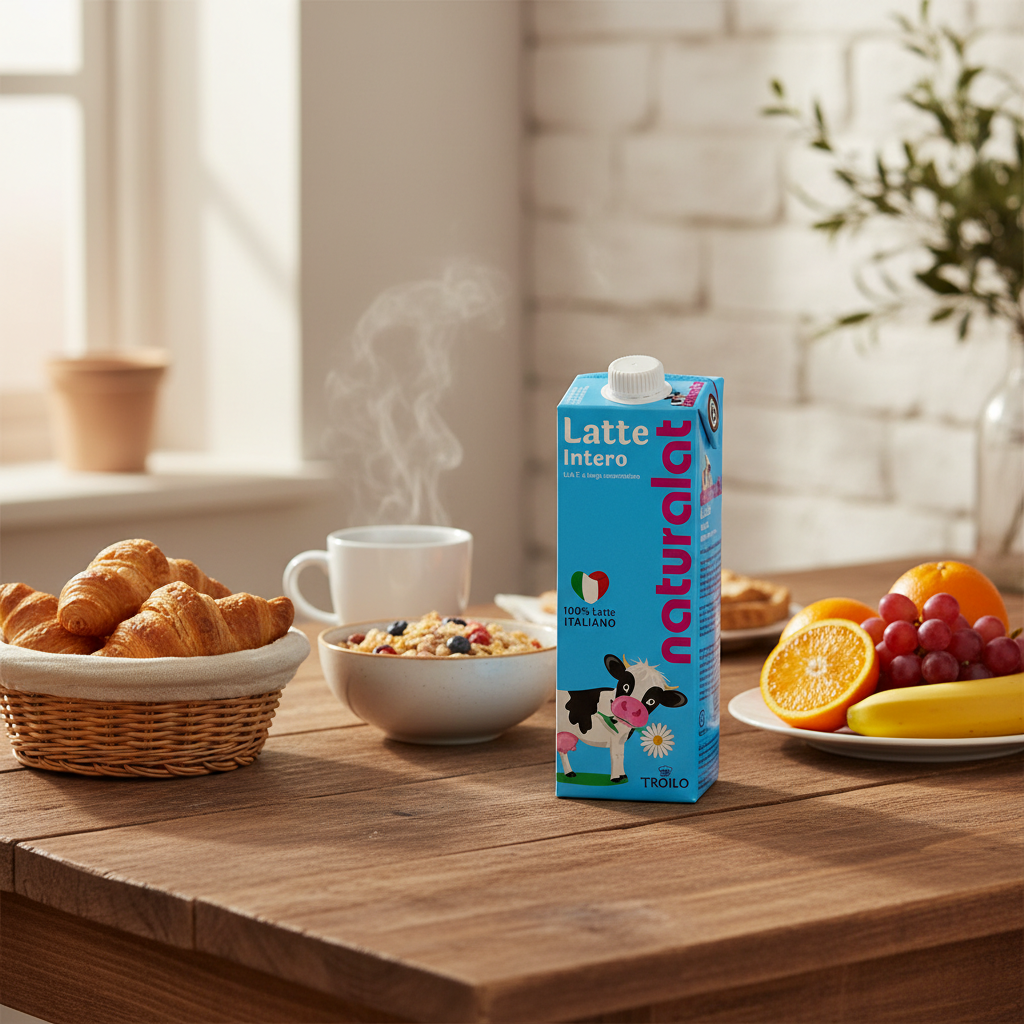 Latte Naturalat Intero 1L – Confezione da 12
