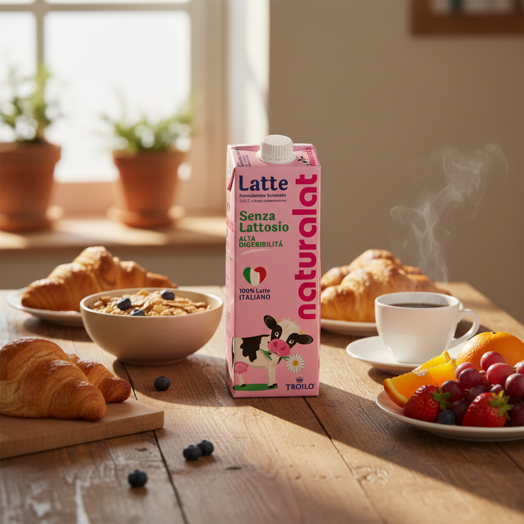 Latte Naturalat Senza Lattosio 1L – Confezione da 12