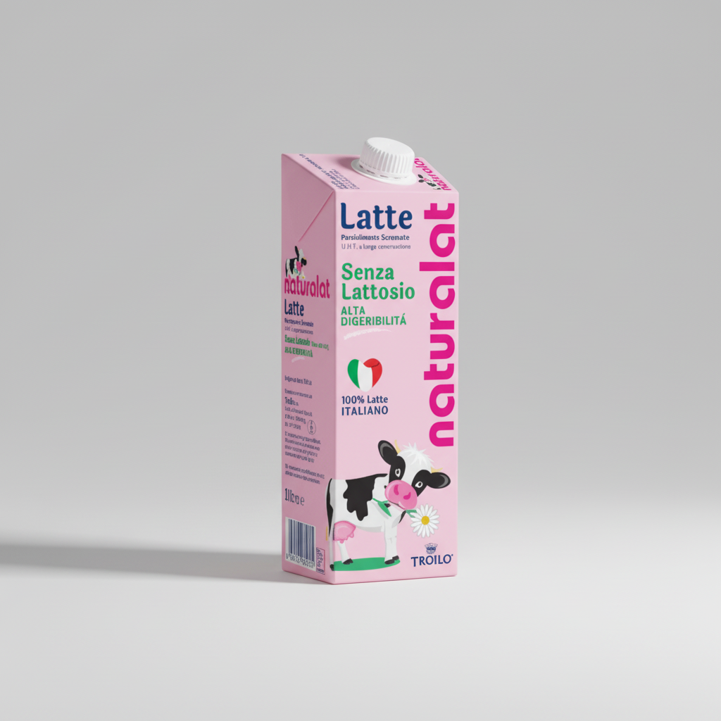 Latte Naturalat Senza Lattosio 1L – Confezione da 12