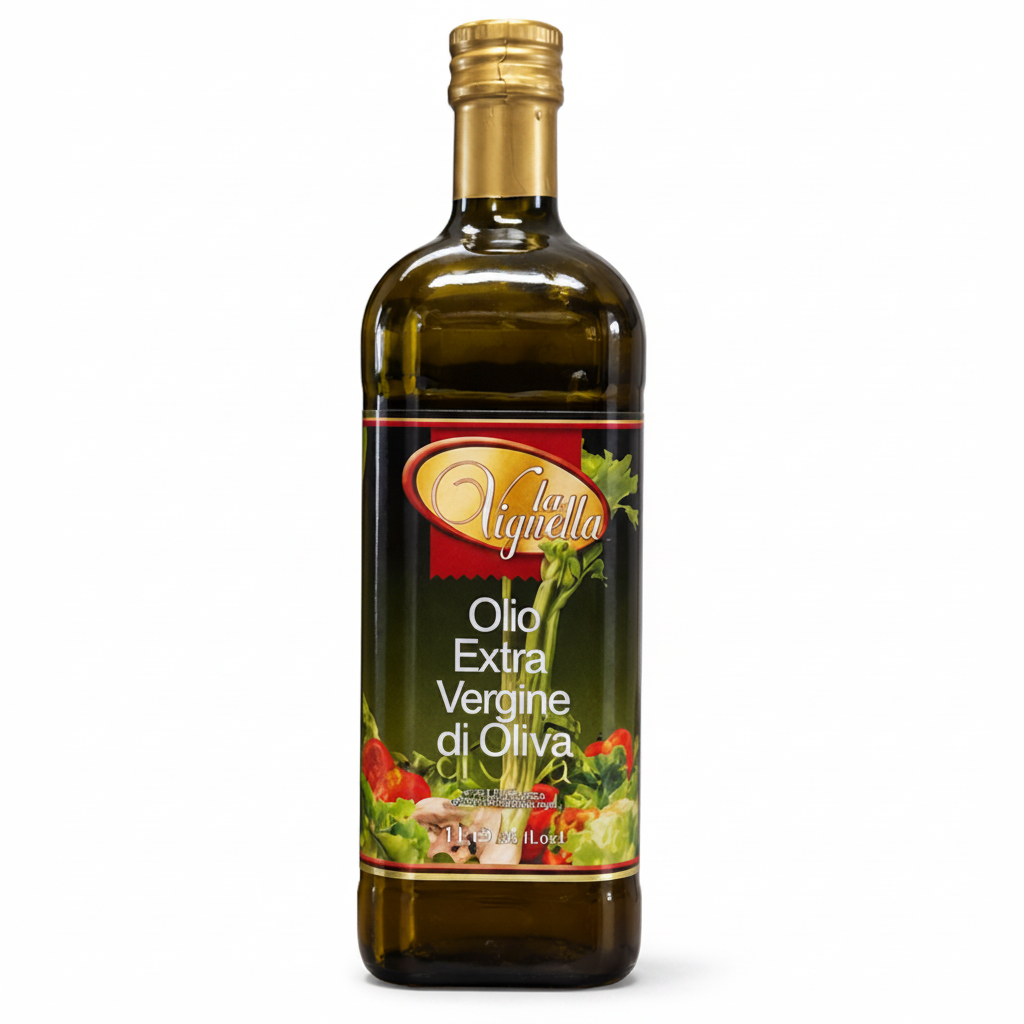 Olio Extra Vergine di Oliva La Vignella – Bottiglia in Vetro | Provenienza Europea | 1 Litro