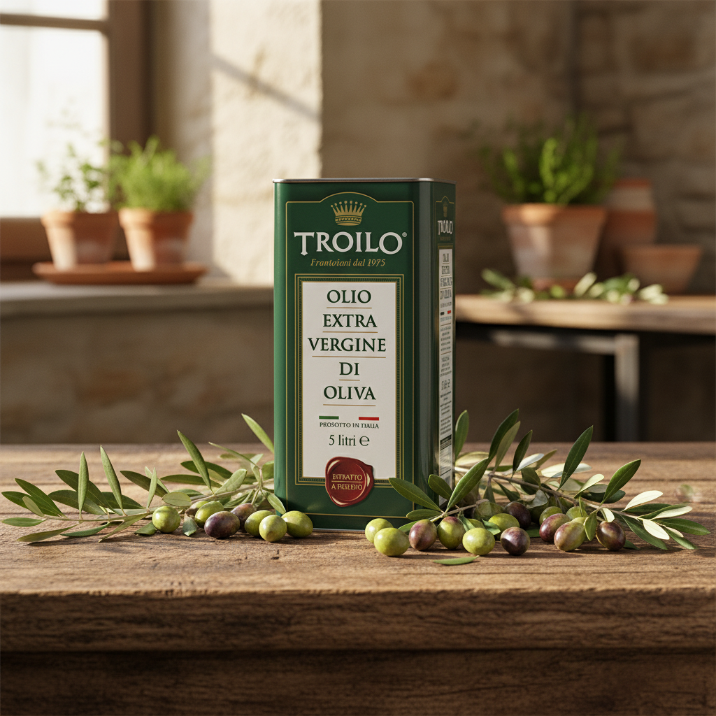 Olio Extra Vergine di Oliva Troilo 5L – 100% Italiano Estratto a Freddo
