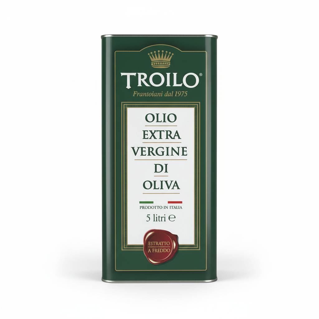 Olio Extra Vergine di Oliva Troilo 5L – 100% Italiano Estratto a Freddo