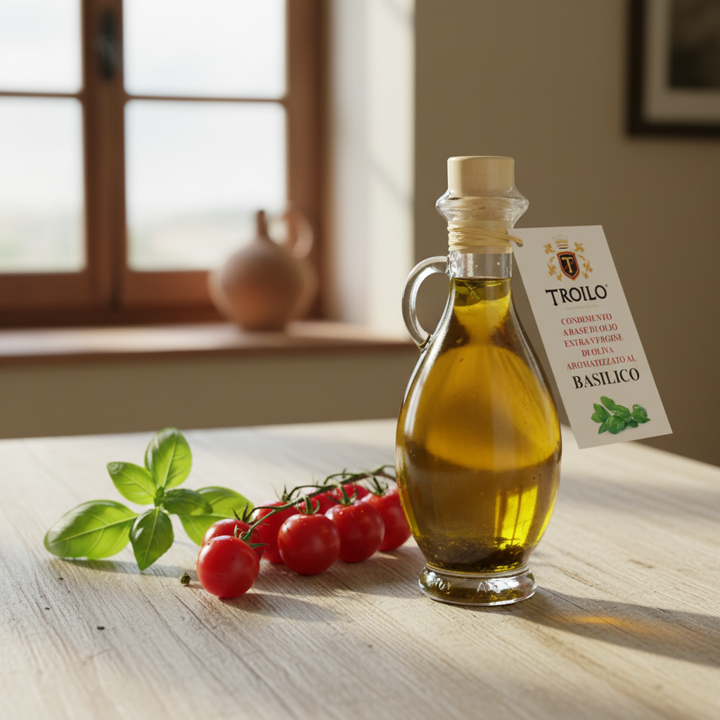 Olio Extravergine Aromatizzato al Basilico – Troilo
