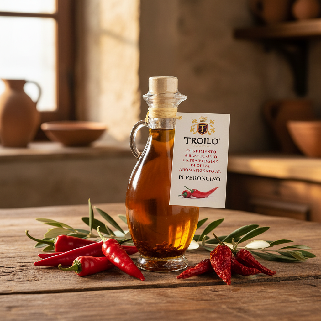 Olio Extravergine Aromatizzato al Peperoncino – Troilo