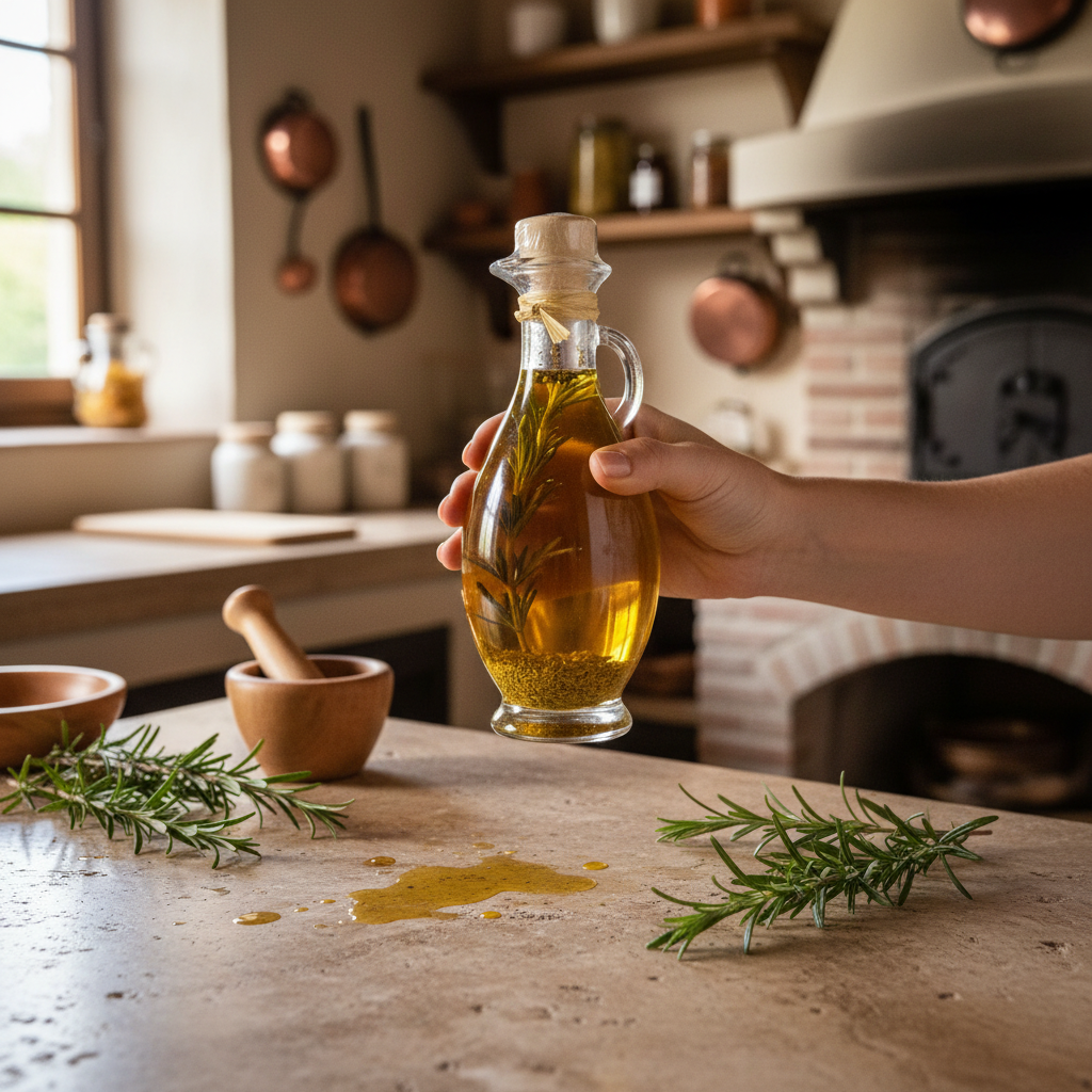 Olio Extravergine Aromatizzato al Rosmarino – Troilo