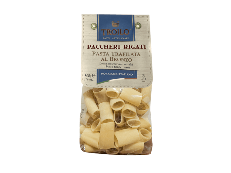 Paccheri Rigati Artigianali Trafilati al Bronzo 500g – Troilo