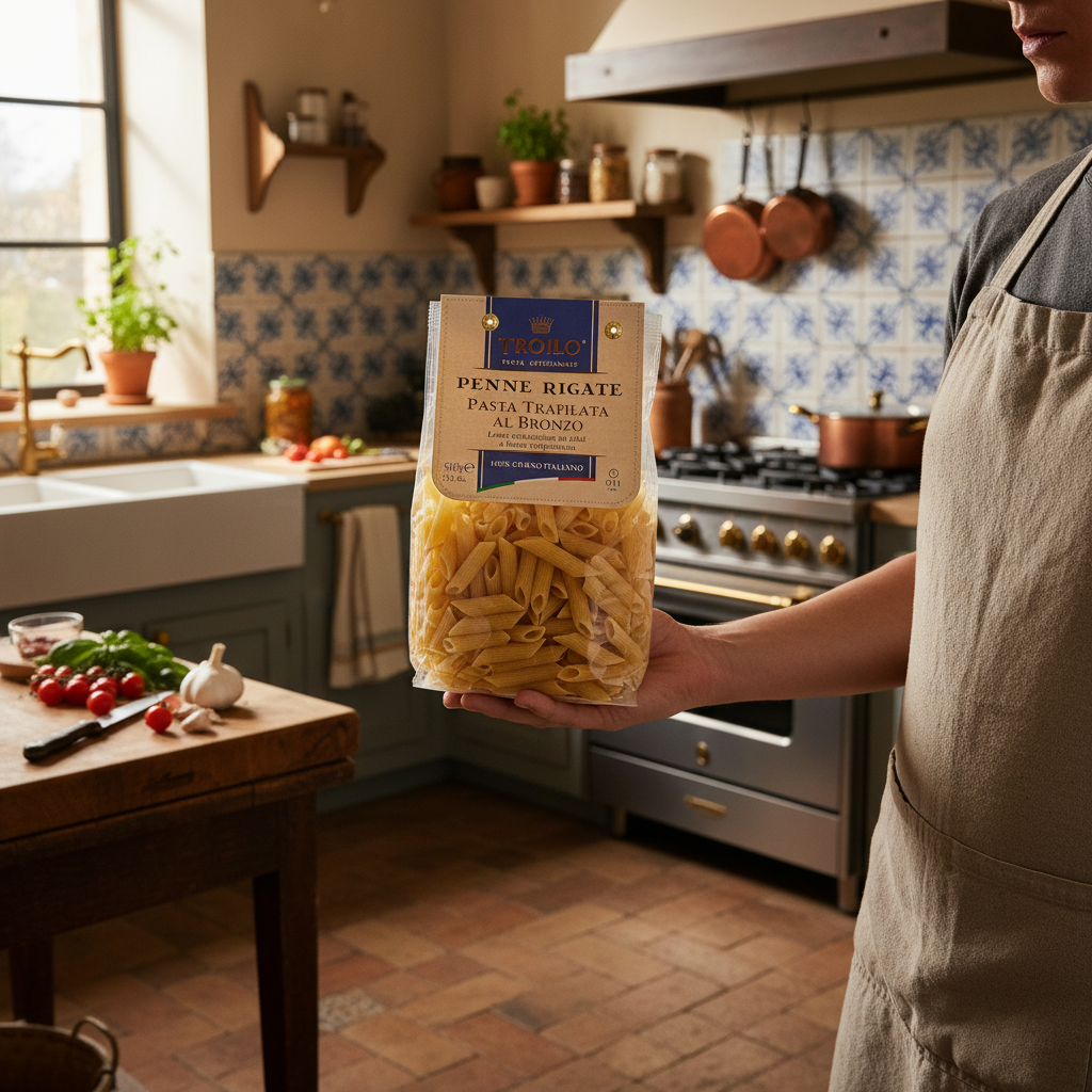 Penne Rigate Trafilate al Bronzo – Pasta Artigianale di Altamura | Troilo 500g