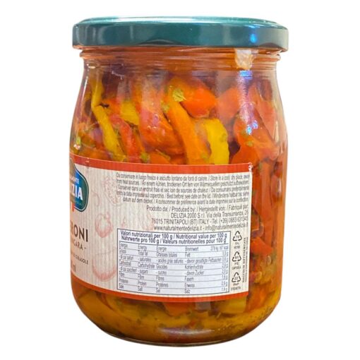 Peperoni alla Zingara in Olio di Semi di Girasole – 580ml | Troilo
