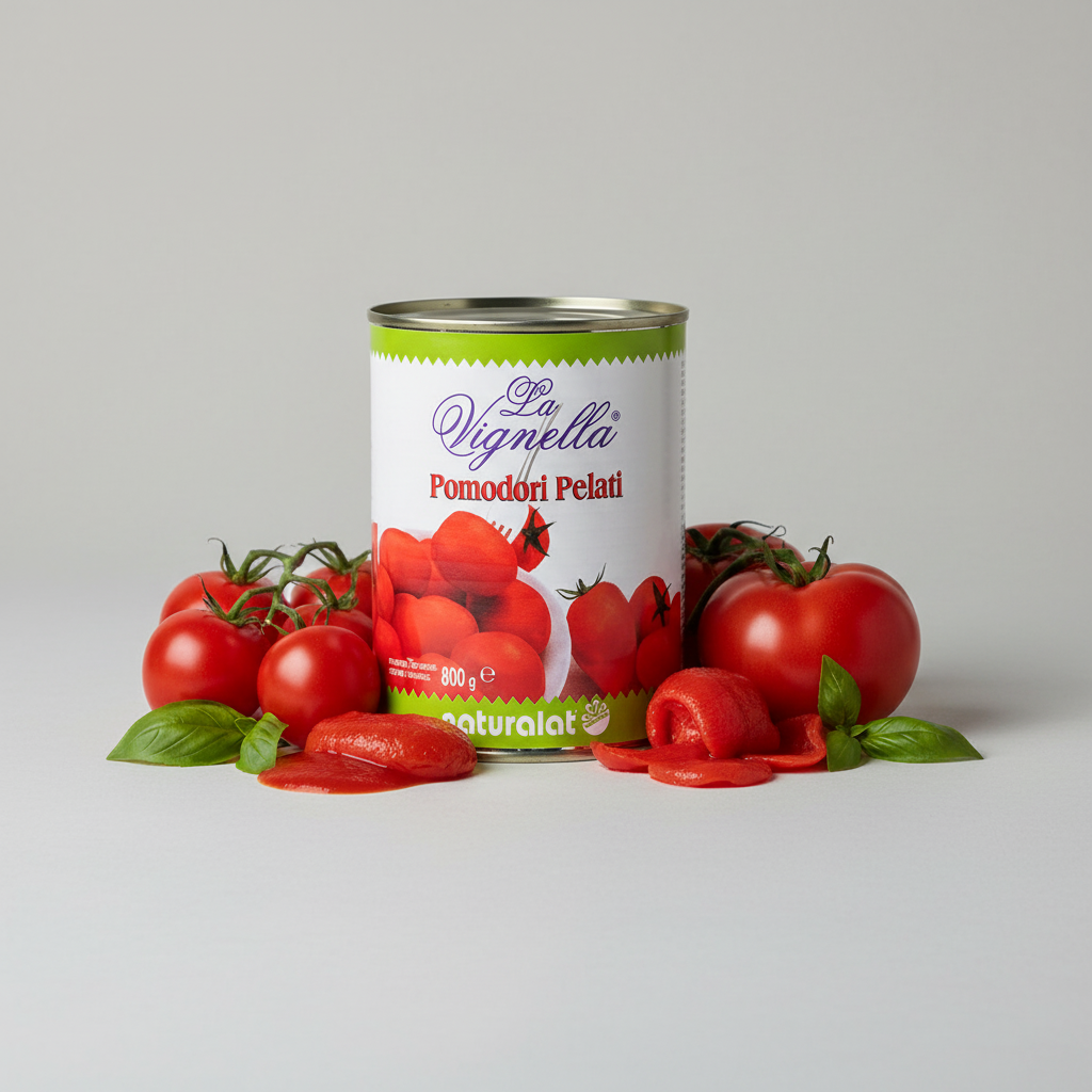 Pomodori Pelati La Vignella 800g – Confezione da 12 pz