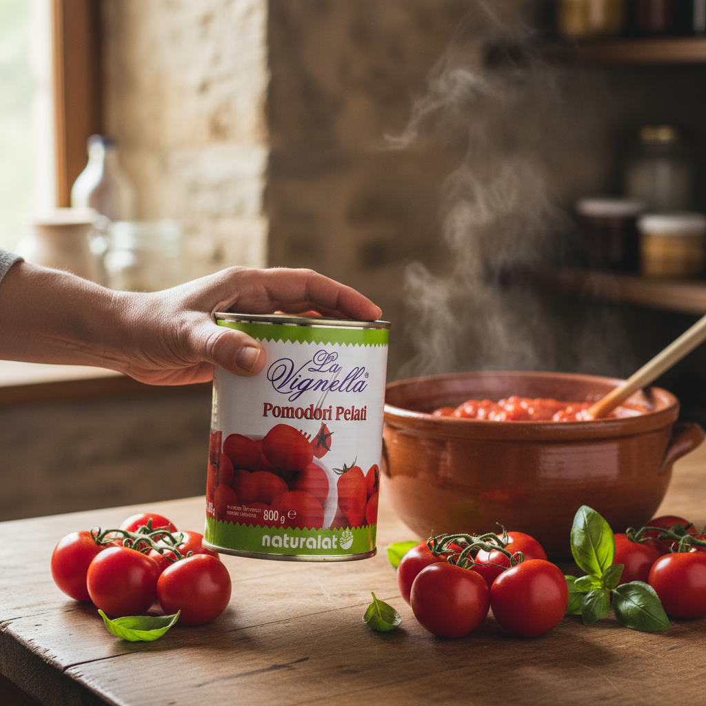 Pomodori Pelati La Vignella 800g – Confezione da 12 pz