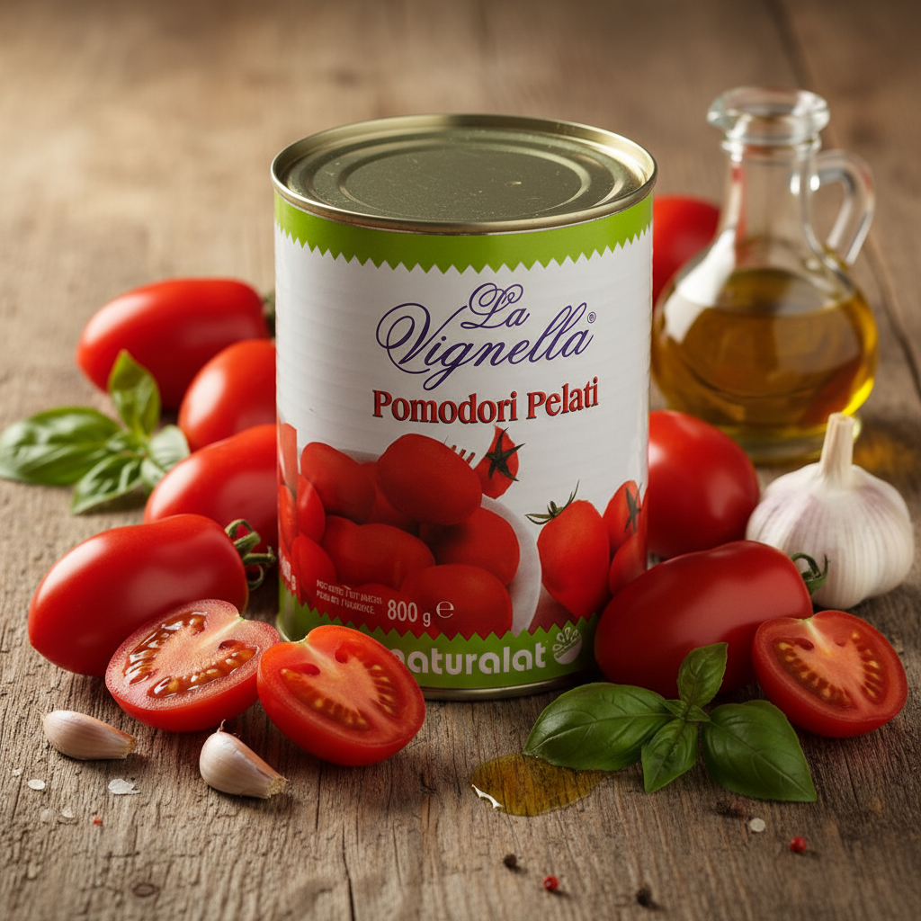 Pomodori Pelati La Vignella 800g – Confezione da 12 pz