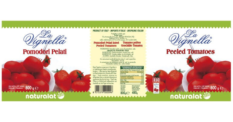 Pomodori Pelati La Vignella 800g – Confezione da 12 pz