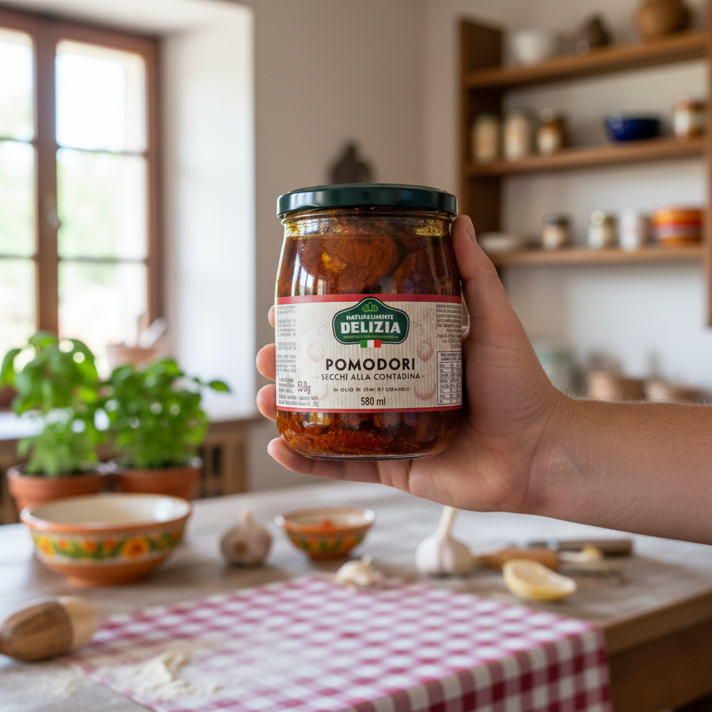 Pomodori Secchi alla Contadina in Olio di Semi di Girasole – 580ml | Delizia