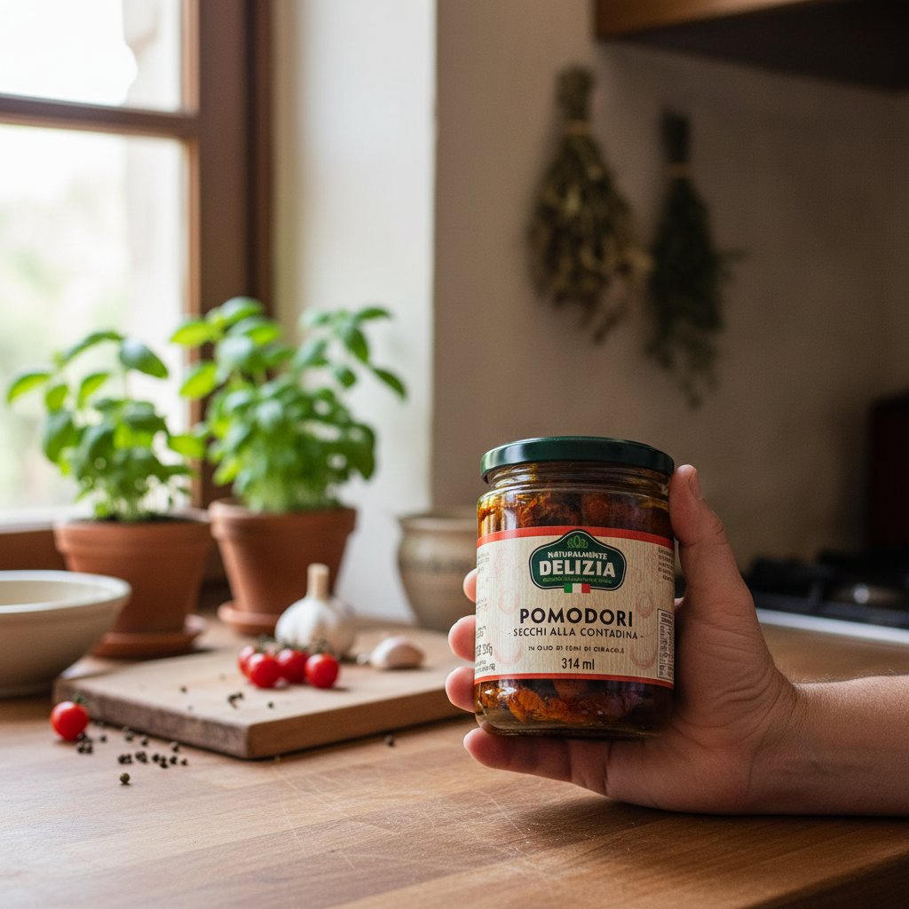 Pomodori Secchi alla Contadina in Olio di Semi di Girasole | Delizia