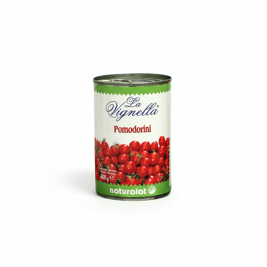 Pomodorini di Collina in Succo di Pomodoro 400g – Confezione da 24 pz