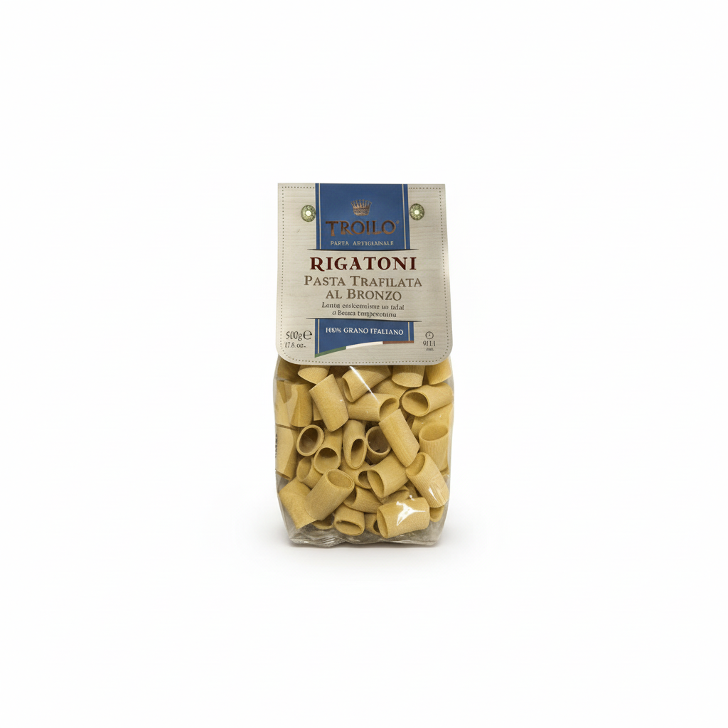 Rigatoni Artigianali Trafilati al Bronzo 500g – Troilo