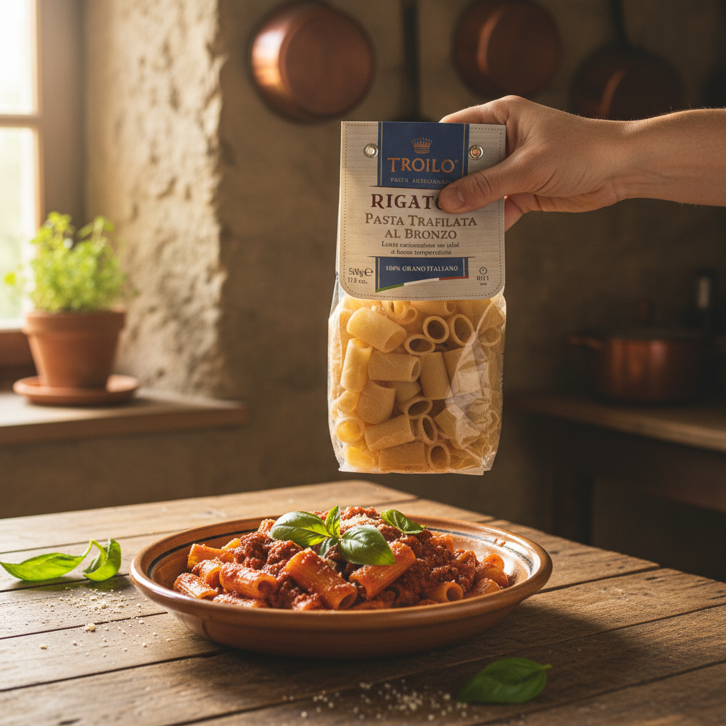 Rigatoni Artigianali Trafilati al Bronzo 500g – Troilo