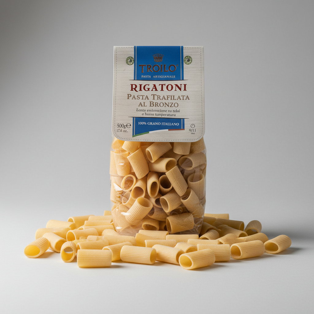 Rigatoni Artigianali Trafilati al Bronzo 500g – Troilo