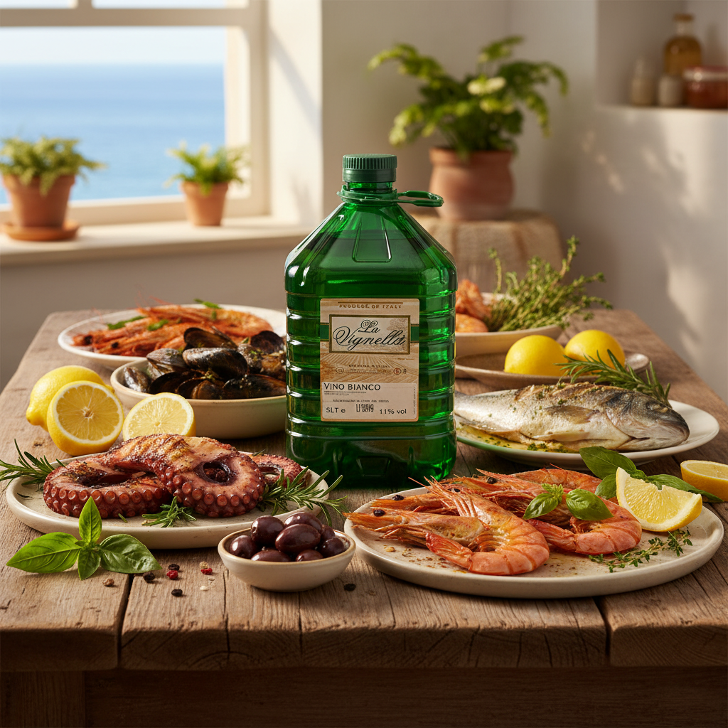 Vino Bianco La Vignella – Formato Famiglia PET 5 Litri | Troilo S.P.A