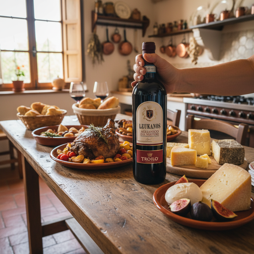 Vino Rosso Leukanos Aglianico del Vulture DOC – cl.75