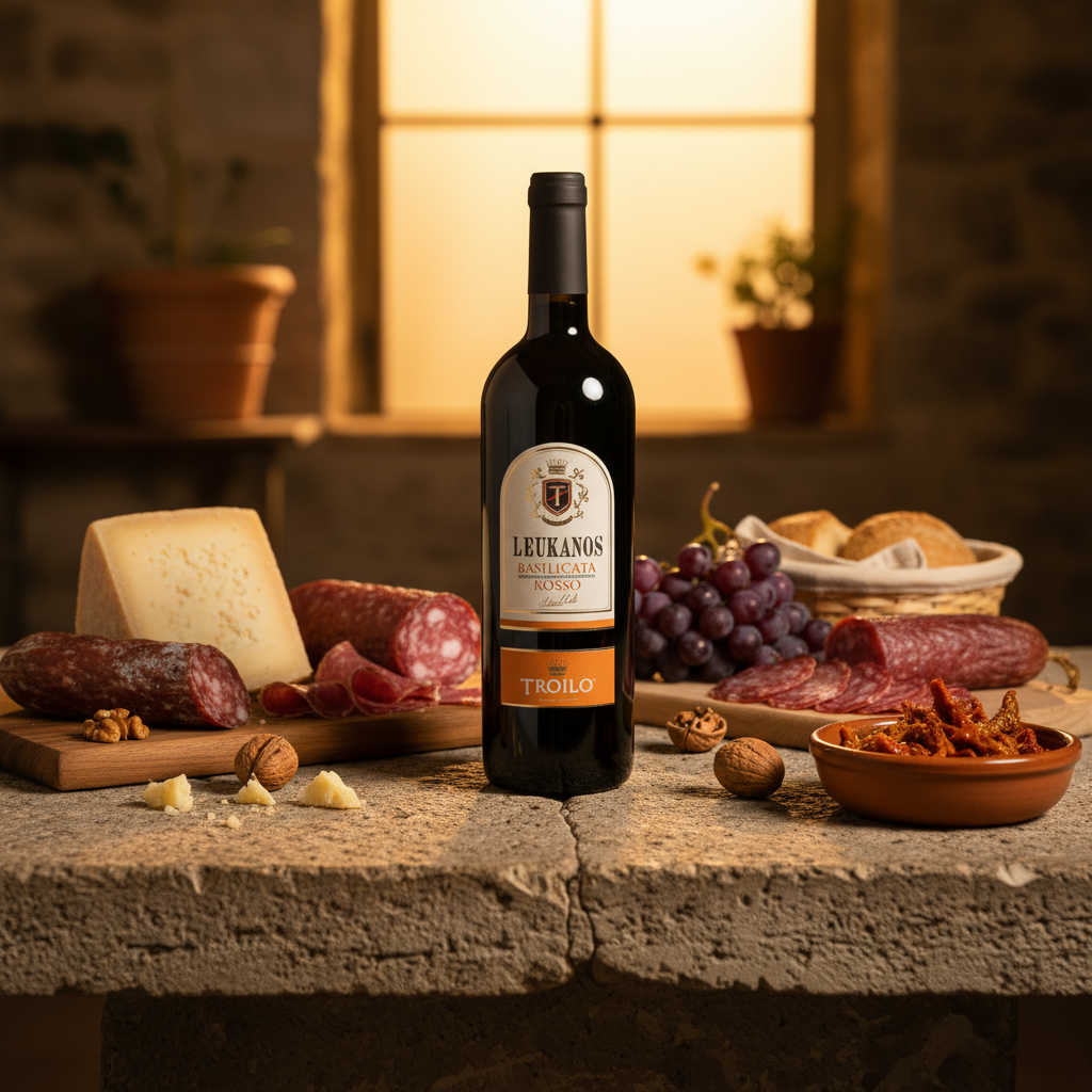 Vino Rosso Leukanos Basilicata IGP – Rubino Sapido e Avvolgente | 75 cl