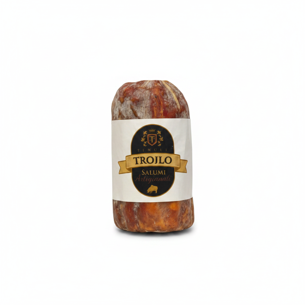 Capocollo sfondo bianco