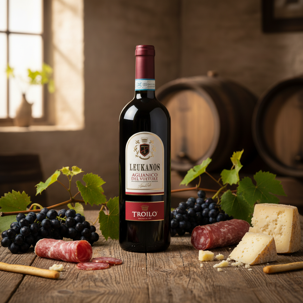 Vino Rosso Leukanos Aglianico del Vulture DOC – cl.75