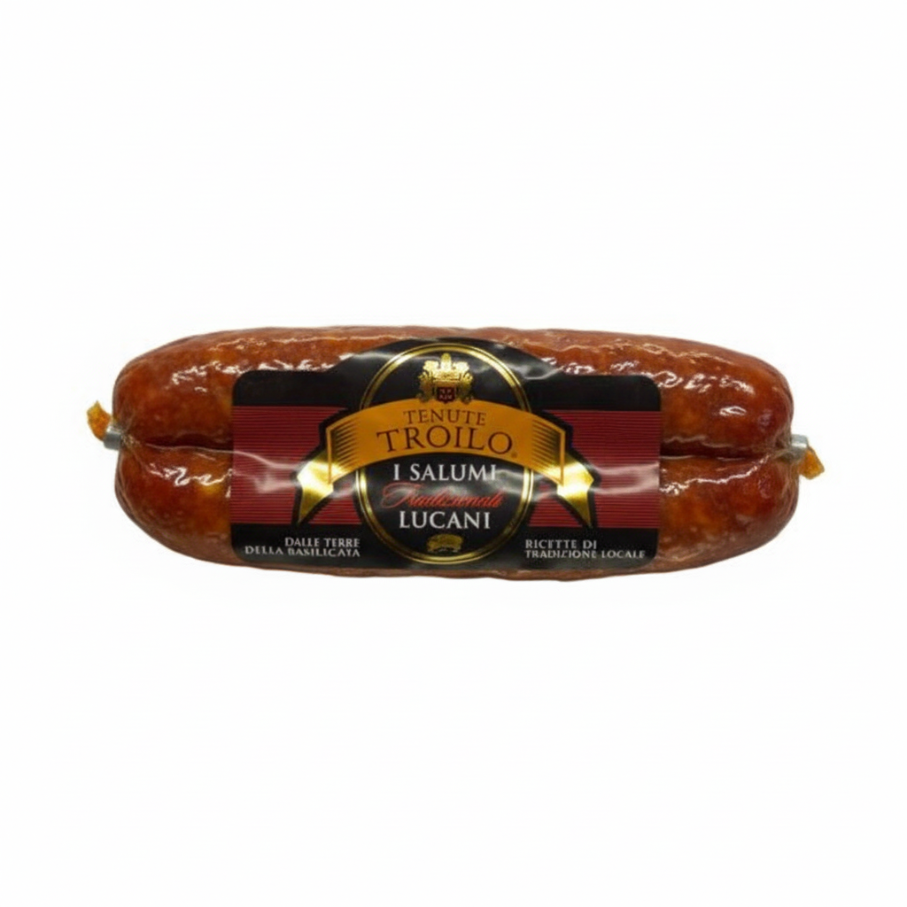 Salsiccia sfondo bianco